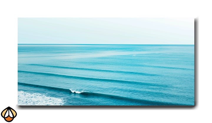 Ocean's Rhythm - Waves in Tranquil Blue