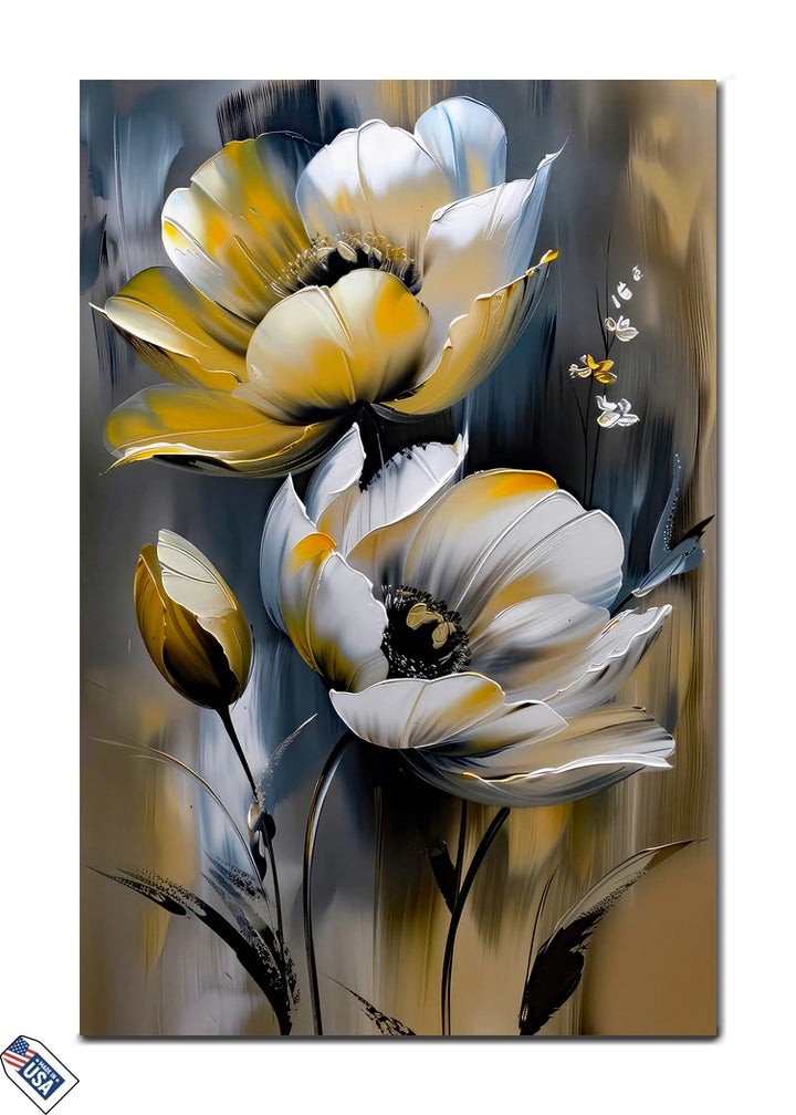 Golden Petals Bloom - A Radiant Floral Display