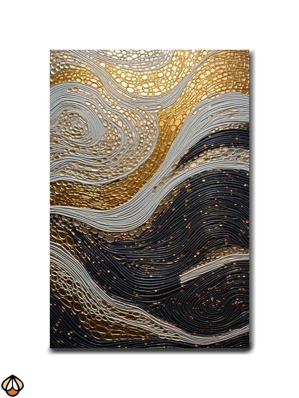 Golden Currents - The Flow of Elegance and Texture