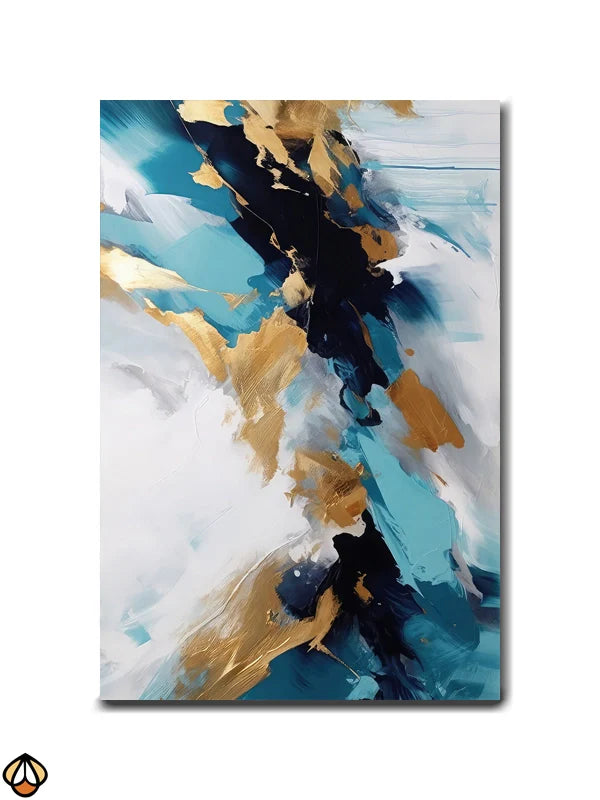Azure Blaze II - A Bold Journey of Abstract Beauty