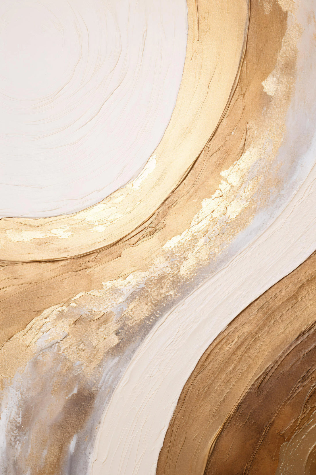 Golden Flow - A Dance of Light and Texture