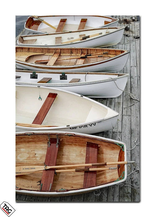 Docked Boats - Premium Wall Art