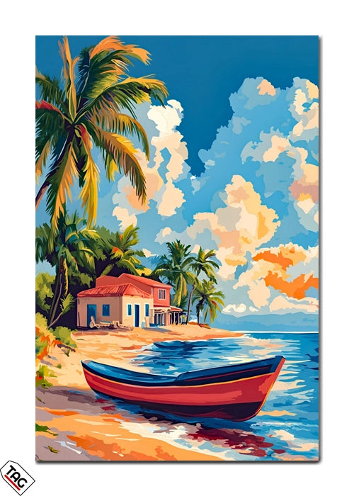 Colorful Coastal Retreat - Vintage Paradise