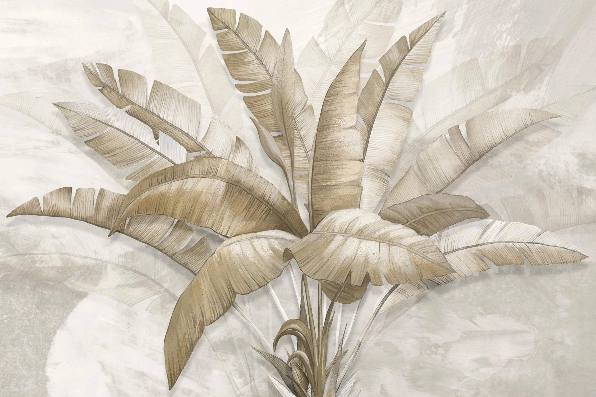 Golden Palms - Premium Wall Art