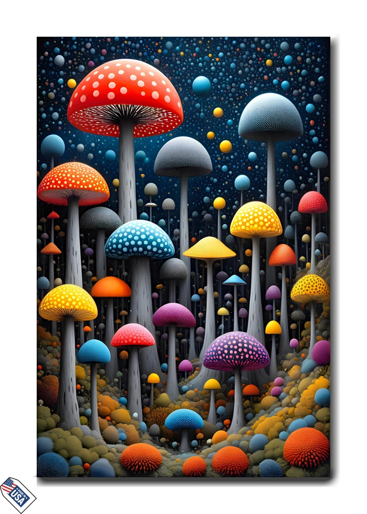 Mushroom Wonderland - Premium Wall Art
