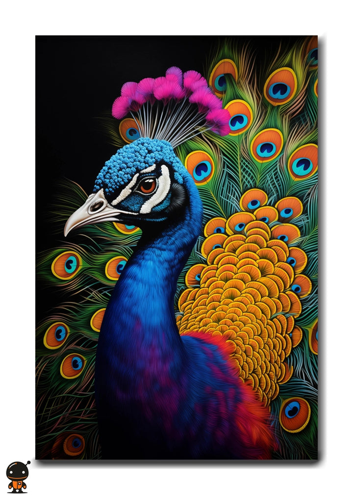Feathered Majesty - Peacock Wall Art