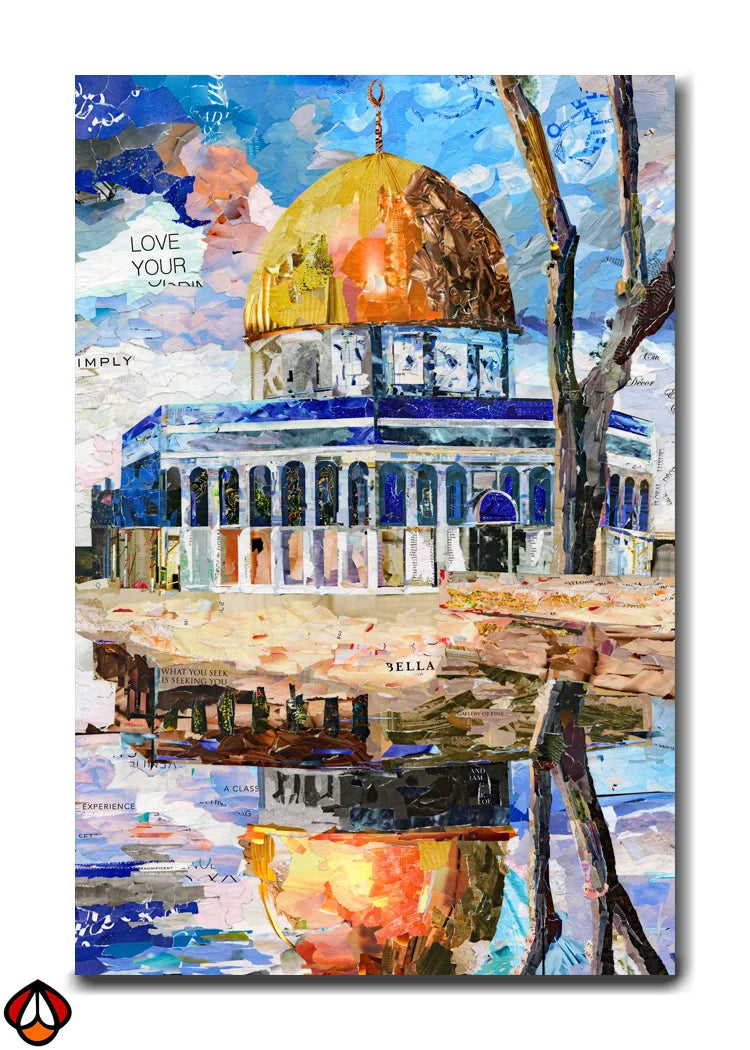 Golden Dome of Unity - Jerusalem's Iconic Landmark Wall Art